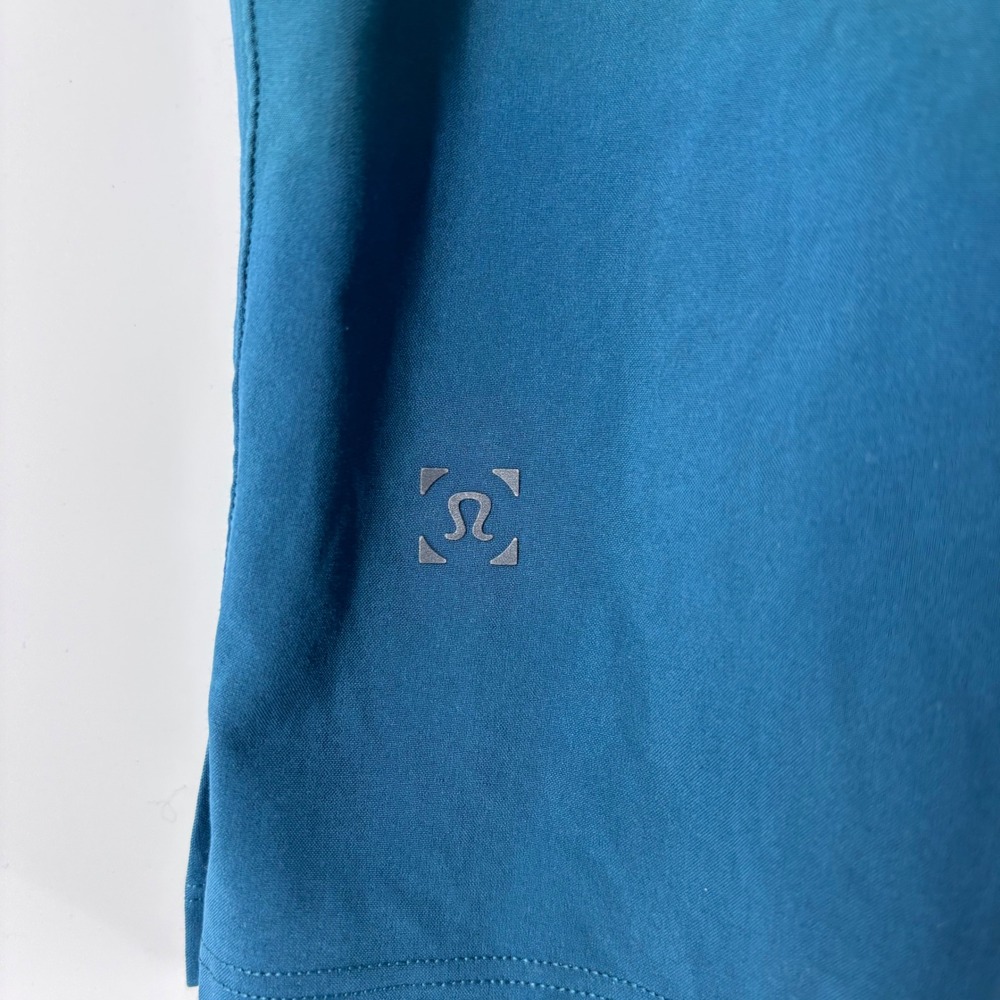 Lululemon T.H.E. Short Mens Large Teal Blue 9" Inseam Athletic Workout Training - Picture 3 of 7